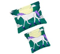 Bolsa de cosméticos de bolsillo con diseño de calavera de México, impermeable, sin cremallera, cierre automático, mini almacenamiento de viaje portátil para auriculares y joyas, Multicolor 05, 7.1x5.8