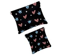 Bolsa de cosméticos de bolsillo con diseño de calavera de México, impermeable, sin cremallera, cierre automático, mini almacenamiento de viaje portátil para auriculares y joyas, Multi 09, 7.1x5.8