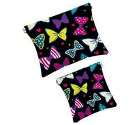 Bolsa de cosméticos de bolsillo con diseño de calavera de México, impermeable, sin cremallera, cierre automático, mini almacenamiento de viaje portátil para auriculares y joyas, Multi 02, 7.1x5.8