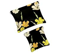 Bolsa de cosméticos de bolsillo pequeño, bolsa de maquillaje de viaje con parte superior apretable, sin cremallera, mini bolsa de maquillaje para mujeres y niñas, colibrí verde tropical, Multi 10,