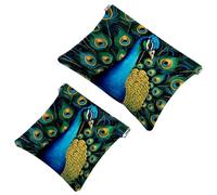 Bolsa de cosméticos de bolsillo pequeño, bolsa de maquillaje de viaje para bolso, sin cremallera, mini bolsa de maquillaje para mujeres y niñas, patrón de girasol sin costuras, 1607, Multi 07, 7.1x5.8