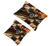 Bolsa de cosméticos de bolsillo pequeño, bolsa de maquillaje de viaje para bolso, sin cremallera, mini bolsa de maquillaje para mujeres y niñas, patrón floral vintage de flores de poni, Multi 06,