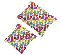 Bolsa de cosméticos de bolsillo pequeño, bolsa de maquillaje de viaje para bolso, sin cremallera, mini bolsa de maquillaje para mujeres y niñas, corona de princesa rosa con joyas de corazón, Multi 07,