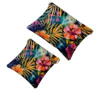 Bolsa de cosméticos de bolsillo pequeño, bolsa de maquillaje de viaje para bolso, sin cremallera, mini bolsa de maquillaje para mujeres y niñas, patrón floral vintage de flores de poni, Multi 07,