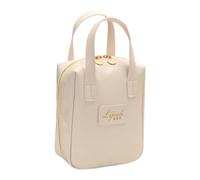 Bolsa de cosméticos de Cuero,Bolsa de Maquillaje de Cuero pequeña, Bolsa organizadora de Maquillaje, Neceser con Divisor y asa, Almacenamiento de Maquillaje, Bolsa de Viaje para Mujeres y niñas
