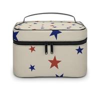Bolsa de cosméticos de cuero de alta calidad para viajes, organizador de maquillaje impermeable con divisor ajustable, diseño antiarañazos y antiderrames, ideal para gimnasio, camping, viajes de