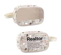 Bolsa de cosméticos de definición de agente inmobiliario para agente inmobiliario, vendedor, vendedor, corredor, regalo de agradecimiento para vendedor, Realtor Tour, Bolsas de cosméticos