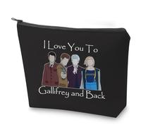 Bolsa de cosméticos de Dr. Who I Love You to Gallifrey and Back con cremallera Tardis Time Travel Bag Dr Who Movie Fans Gift, Bl Gallifrey, No