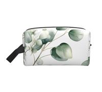 Bolsa de cosméticos de eucalipto para Mujer, Bolsa de Maquillaje de Hojas Verdes, Bolsa organizadora de tocador portátil, Accesorios de Viaje, Regalo