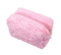 Bolsa de cosméticos de felpa diseñada para mujeres en camino, cuenta con estilos de aspecto simple pero elegante para todas tus necesidades de maquillaje, b