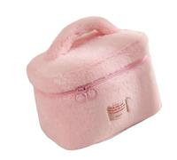 Bolsa de cosméticos de felpa resistente a la moda, diseño para artistas de maquillaje y viajeros frecuentes, solución de almacenamiento de uso diario, bolsa de almacenamiento de moda, b, Talla única