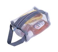 Bolsa de cosméticos de malla, bolsa con cremallera para maquillaje, bolsas de almacenamiento transparentes para cosméticos, bolso de mano, bolsa de aseo para el hogar, oficina, accesorios de voy