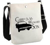 Bolsa de cosméticos de maquillaje inspirada en programas de televisión Carry On My Way Son para fanáticos y mejores amigos, Carry on Cb Eu, M, moderno