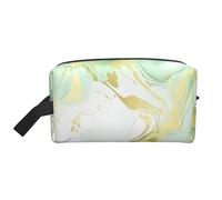 Bolsa de cosméticos de mármol para Mujer, Bolsa de Maquillaje de línea de mármol Turquesa, Bolsa organizadora de tocador portátil, Accesorios de Viaje, Regalo