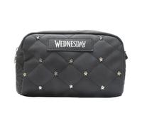 Bolsa de cosméticos de miércoles, material acolchado, compacto, tamaño de mano, 19 x 11 x 6,5 cm, con licencia de miércoles, accesorios góticos, multicolor, Wednesday Bag - Cosméticos acolchados