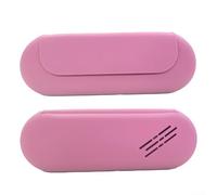 Bolsa de cosméticos de silicona para viaje con imán fuerte, ideal para maquillaje y artículos esenciales diarios, fácil de transportar (morado)