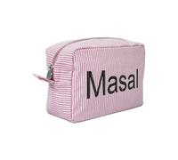Bolsa de cosméticos de sirsaca personalizada, bolsa de aseo con monograma, regalo de novia, regalo de propuesta de dama de honor, bolsa de maquillaje de dama de honor, bolsa de cosméticos, Rojo -, 21