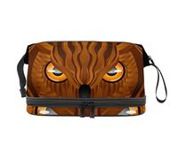 Bolsa de cosméticos de viaje de gran capacidad, bolsa de maquillaje, bolsa de maquillaje impermeable, increíble búho buho, Varios colores, 27x15x14 cm/10.6x5.9x5.5 in