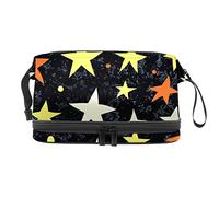 Bolsa de cosméticos de viaje de gran capacidad, bolsa de maquillaje, bolsa de maquillaje impermeable, Stras Christmas, Varios colores, 27x15x14 cm/10.6x5.9x5.5 in