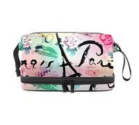 Bolsa de cosméticos de viaje de gran capacidad, diseño de I love you paris, bolsa de maquillaje, bolsa de maquillaje impermeable, Varios colores, 27x15x14 cm/10.6x5.9x5.5 in
