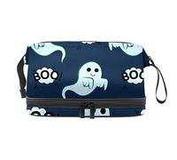 Bolsa de cosméticos de viaje de gran capacidad, diseño de mosca fantasma, bolsa de maquillaje, bolsa de maquillaje impermeable, Varios colores, 27x15x14 cm/10.6x5.9x5.5 in