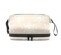 Bolsa de cosméticos de viaje multifuncional con asa, bolsa de cosméticos de viaje de gran capacidad, increíble copo de nieve, Varios colores, 27x15x14 cm/10.6x5.9x5.5 in
