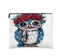 Bolsa de cosméticos floral, flores en la naturaleza, bolsas de maquillaje decorativas de viaje para mujeres, bolsa portátil pequeña de lona con cremallera, regalo de primavera para el día de la madre