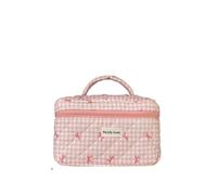 Bolsa de cosméticos floral para mujer, bolsa de cosméticos decorativa, bolsa portátil para artículos de tocador, estuche para niñas, E3, As picture