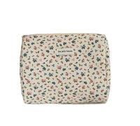 Bolsa de cosméticos floral para mujer, bolsa de cosméticos decorativa, bolsa portátil para artículos de tocador, estuche para niñas, A2, As picture