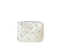 Bolsa de cosméticos floral para mujer, bolsa de cosméticos decorativa, bolsa portátil para artículos de tocador, estuche para niñas, D2, As picture