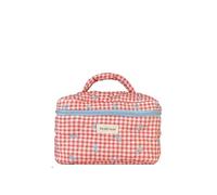 Bolsa de cosméticos floral para mujer, bolsa de cosméticos decorativa, bolsa portátil para artículos de tocador, estuche para niñas, F3., As picture