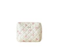 Bolsa de cosméticos floral para mujer, bolsa de cosméticos decorativa, bolsa portátil para artículos de tocador, estuche para niñas, C2, As picture
