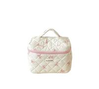 Bolsa de cosméticos floral para mujer, bolsa de cosméticos decorativa, bolsa portátil para artículos de tocador, estuche para niñas, C3, As picture