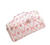 Bolsa de cosméticos funcional de tamaño de mano que se adapta al secador de pelo y equipo de belleza de apoyo para viajes de negocios, escapadas de fin de semana y vacaciones más largas (C)