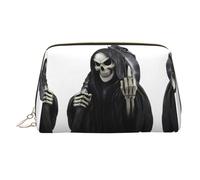 Bolsa de cosméticos grande con estampado de la parca para cosméticos, bolsa de almacenamiento portátil adecuada para viajes y viajes de negocios