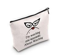 Bolsa de cosméticos inspirada en la película de monstruos Roz Fans Gift I'm Watching You Always Watching Makeup Bag con cremallera, Estoy viendo siempre viendo