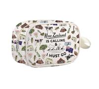 Bolsa de cosméticos inspirada en Nueva Zelanda, regalo para amantes de Nueva Zelanda, bolsa de maquillaje con cremallera para vacaciones de verano, Nueva Zelanda Mb Reino Unido, 0 unidades