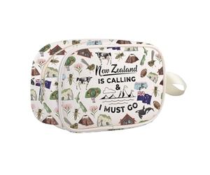 Bolsa de cosméticos inspirada en Nueva Zelanda, regalo para amantes de Nueva Zelanda, bolsa de maquillaje con cremallera para vacaciones de verano, Nueva Zelanda Mb Reino Unido, 0 unidades