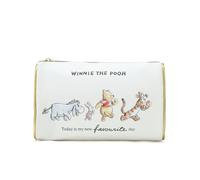 MAD Beauty: Disney Winnie the Pooh - Bolsa de maquillaje, 8.3 pulgadas, diseño nostálgico con Pooh, Eeyore, Tigger y Piglet, duradera, perfecta para artículos esenciales para el cuidado de la piel,