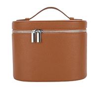 Bolsa de Cosméticos - Organizador de Maquillaje de Cuero PU con Compartimentos Extraíbles | Bolsa De Viaje Portátil con Asa Y Cremallera | Neceser de Mujer para maquillarse y cuidarse Mientras viaja