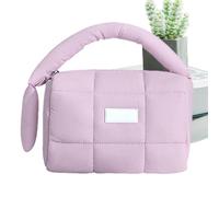 Bolsa de cosméticos - Organizador de maquillaje en forma de boca, bolsa impermeable de gran capacidad, almacenamiento portátil para artículos de tocador | Neceser de viaje para uso diario, Rei, morado