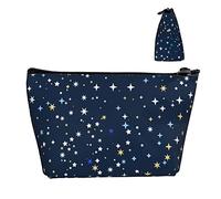 Bolsa de cosméticos Oxford Impermeable con Estrellas deslumbrantes, Bolsa de Maquillaje de Gran Capacidad con Cremallera, Regalo Ideal para niñas, Mujeres, artículos de tocador de Lujo, lápiz, Sopor