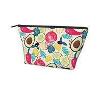Bolsa de cosméticos Oxford Impermeable con patrón de Aguacate Colorido, Bolsa de Maquillaje de Gran Capacidad con Cremallera, Regalo Ideal para niñas, Mujeres, artículos de tocador de Lujo, lápiz, s