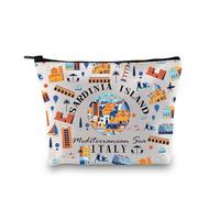 Bolsa de cosméticos para amantes de Cerdeña, regalo de recuerdo de Cerdeña, Italia, viajes, isla de Cerdeña, Cerdeña, Italia, viaje, Italia, regalo de viaje, Sardinia