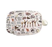 Bolsa de cosméticos para amantes del teatro, periodista de Nueva York, para amantes de la música, máquina de escribir, maquillaje, bolsa con cremallera, Periódico Mb Reino Unido, 0 unidades