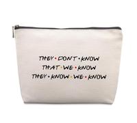 Bolsa de cosméticos para amigos, regalos divertidos para programas de televisión, regalos de cumpleaños, regalos de amistad para mujeres, amigas, fanáticos, hermanas, mejores amigas, mejores amigas,