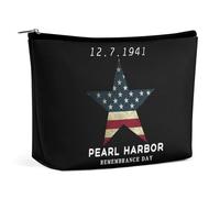 Bolsa de cosméticos para el Día del Recuerdo de Pearl Harbor, Bolsa de Maquillaje portátil de Viaje, Bolsa de artículos de tocador de Gran Capacidad, Bolsas de Almacenamiento para Mujeres, 3