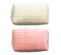 Bolsa De Cosméticos Para Mujer De 2 Piezas, Bolsa De Cosméticos De Algodón, Bolsa De Almacenamiento Para Niñas, Adecuada Para Desplazamientos Diarios Y Viajes