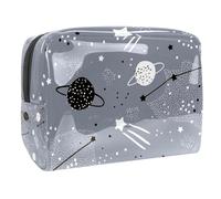 Bolsa de cosméticos para mujer, diseño de estrellas, planetas, constelaciones, universo, bolsa de aseo de viaje, bolsa de maquillaje de PVC, práctica bolsa organizadora con cremallera, multicolor,