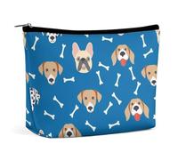 Bolsa de cosméticos para mujer, lindo perro dálmata, bolsa de maquillaje de piel sintética para bolso, bolsa organizadora de viaje, Lindos perros dálmatas, talla única